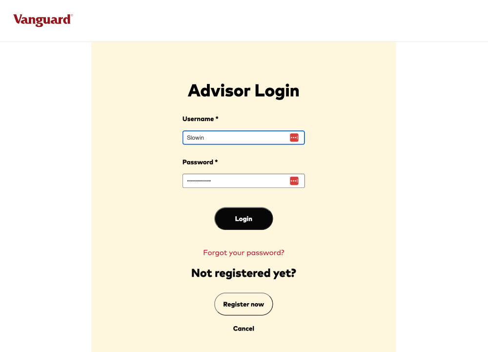 Advisor Sign in